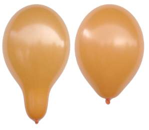 Luftballon aufgeblasen max. Größe