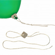 ZEF-Eco-Fix Ökologischer Ballonverschluss, Band 1m lang, für Ballons Ø28-40cm Packung mit 100 Stk