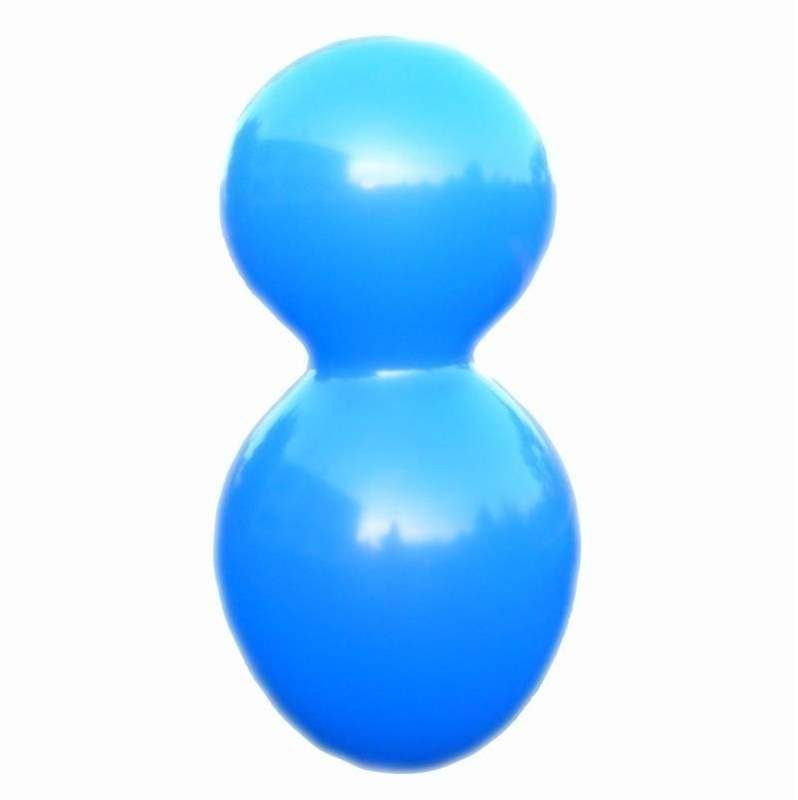 F12U Puppe ~85cm, BLAU , Latex Figurenballon Puppe