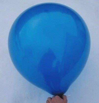 R150/2 Ø 50cm   BLAU,  Riesenluftballon Typ XXXL - unbedruckt, 2fach getaucht