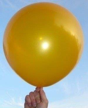 R150 Ø55cm     Gold,  Größe Riesenballon Typ S - unbedruckt, Sonderfarbe