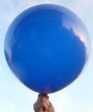 R225-105  Ø~80cm   Dunkelblau, Riesenballon extra stark, Typ L - unbedruckt