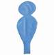 F12U Puppe ~85cm, BLAU , Latex Figurenballon Puppe